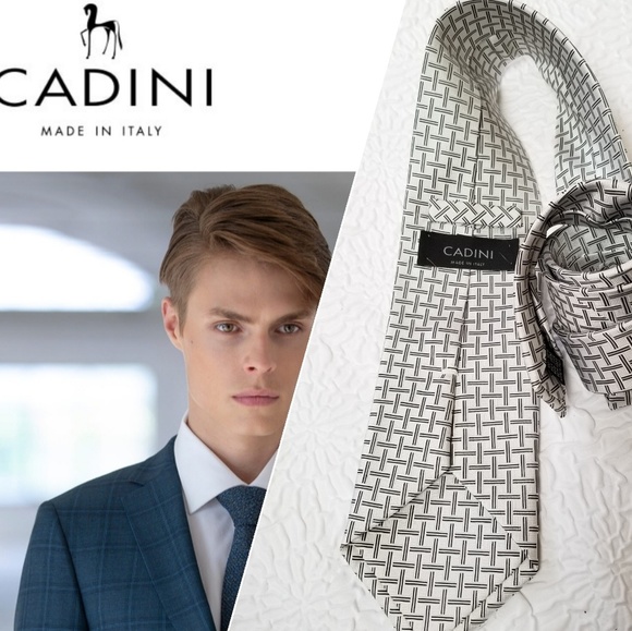❤HP❤CADINI Made in Italy Silk Tie - Picture 1 of 8